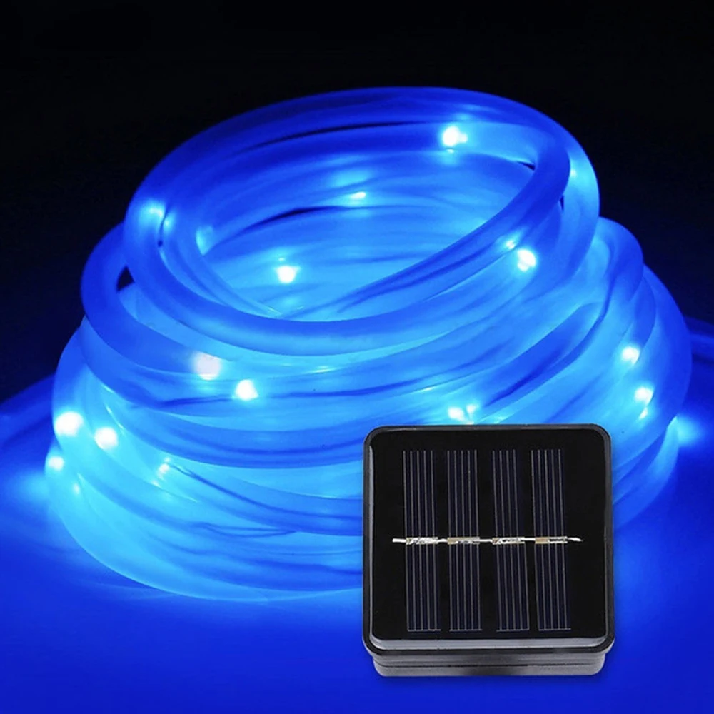 Водонепроницаемая уличная гирлянда на солнечной батарее 7 м 50 светодиодный одов