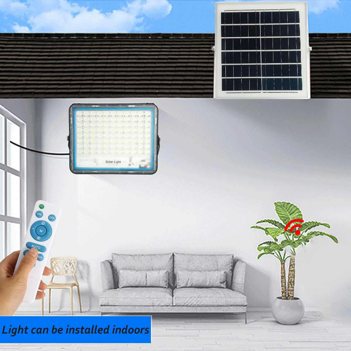  Solar Flood Light Outdoor Waterproof Wall Lamp Led Solar Lamps Multi-function Garden Lighting 150/2 - 4000385633078
