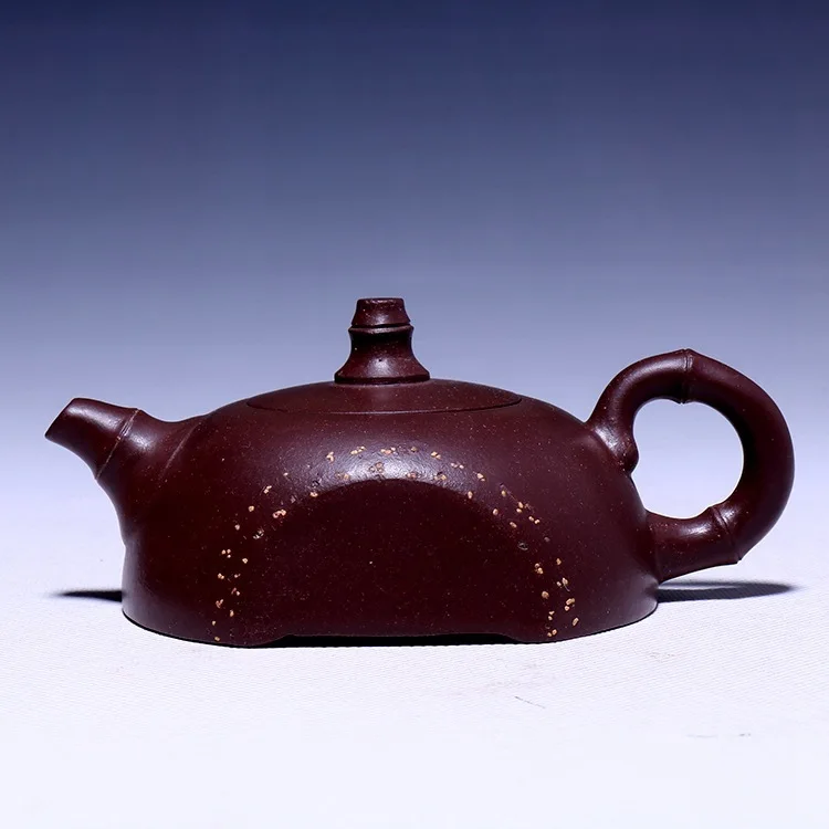 

Yixing time tea service price Lu Weiping half bamboo pot of purple clay sketch are recommended 145 cc tea custom