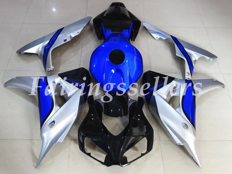 Custom Blue Литья под давлением ABS Полный комплект обтекателя Подходит для Honda CBR1000RR 06 07 2006 2007 1000RR Обтекатели на заказ синий - Цвет: Custom Blue