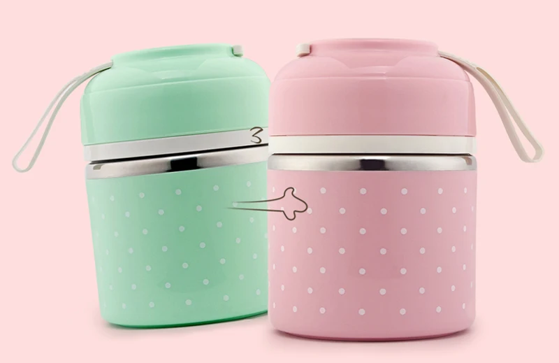 Portable Japanese Lunch Boxs Thermal Insulation Food Containers Stainless Steel Metal Plastic School Kids Bento Box Dinner Sets7