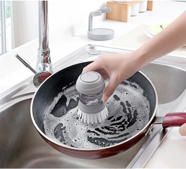 

Home non-stick oil automatic liquid cleaning decontamination wash pot brush kitchen brush pot artifact pressure liquid dishwashi