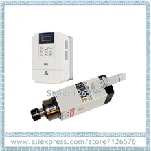 GDZ93* 82-2,2 мотор шпинделя 2.2Kw ER25 мотор шпинделя с воздушным охлаждением 4 подшипника 18000 об/мин деревянный шпиндель и частота 2,2 VFD инвертор