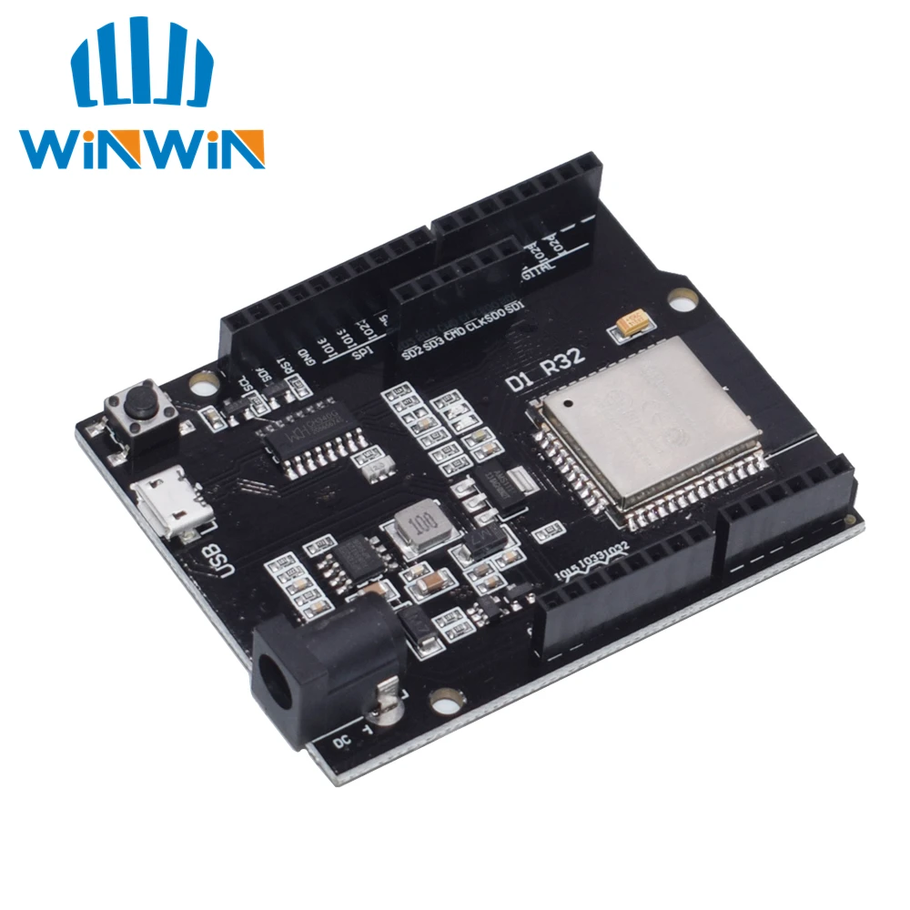 10 шт. ESP32 для Wemos D1 мини для Arduino UNO R3 D1 R32 WI-FI Беспроводной Bluetooth макетная плата CH340 и формирующая листы для кровли 4 м памяти один