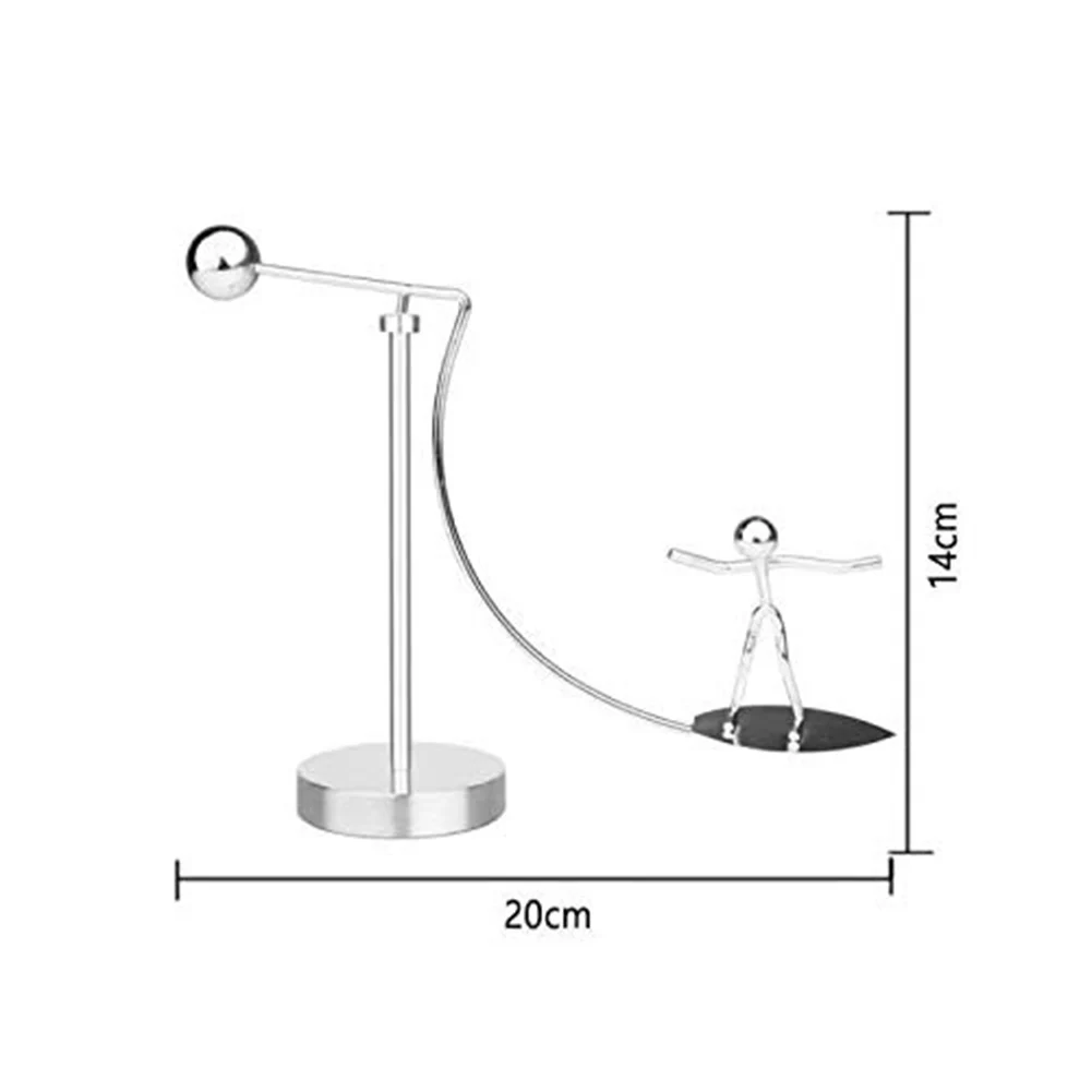 DIY Металл сёрфинга человек плесень кинетическое движение настольная игра декомпрессия баланс игрушка