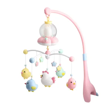 

Baby Rattles Crib Mobiles Toy Holder Rotating Mobile Bed Bell Musical Box Projection 0-12 Months Newborn Infant