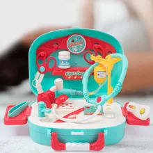 16 шт. ролевые игры, игрушки, игровой Набор доктора, игровой домик, игрушки для детей, набор игрушек для доктора, имитация, медицинский набор инструментов, светильник, музыка