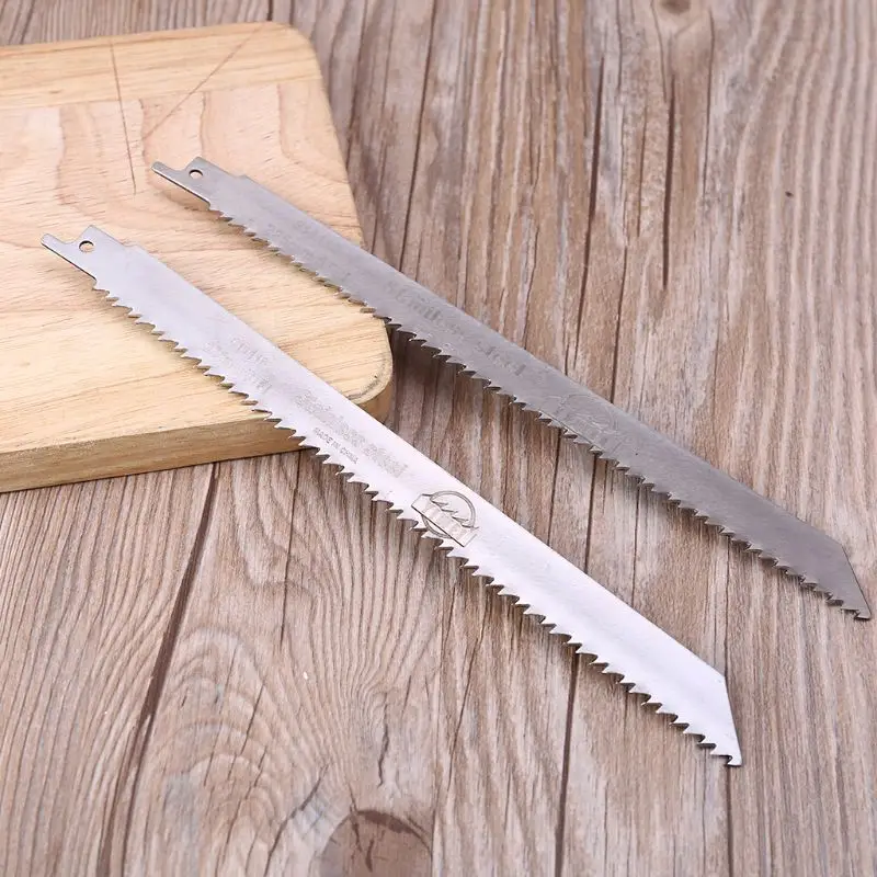 

2pcs S1111D Stainless Steel Reciprocating Sabre Saw Blade for Cutting Wood Metal Aluminum Tube 9''