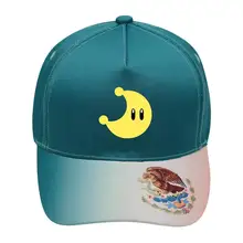 Унисекс Moon бейсболки хлопчатобумажная ткань регулируемые мексиканские элементы уличные шляпы зеленый