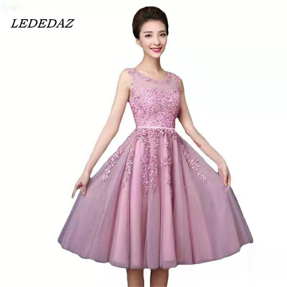

Vestido De Festa Short Prom Dress Luxury Beading Dress With Appliques Plus Size A Line Evening Party Dress Bridesmaid Dresses