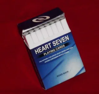 Heart Seven Card Box Magic Tricks Cigarette Case To Cards Prophecy Magic Props Prediction  Accessories Mentalism Stage Close Up trio by astor card magic magic trick mentalism prophecy magic props close up stage magic illusion