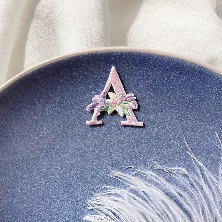 의류용 귀여운 글자 패치, 아플리케 청바지, DIY 액세서리, 다리미 원단 스티커, 1 개 패션