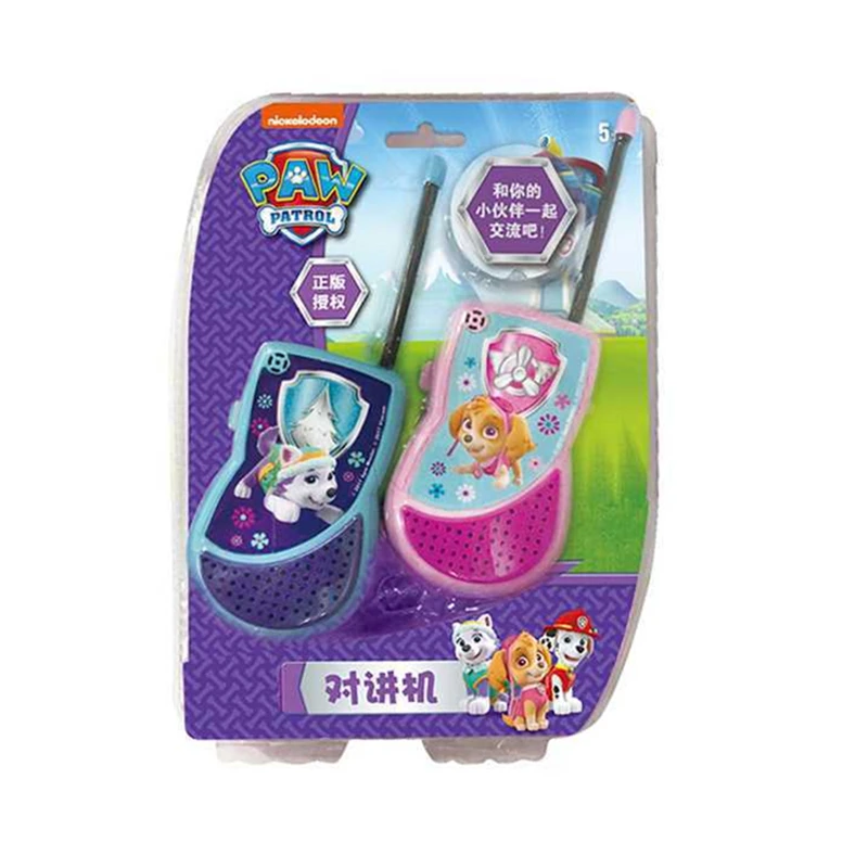 Best  Paw Patrol Toys Set Walkie talkie Outdoor sports dialogue phone Action Figures Model Toy For Childr