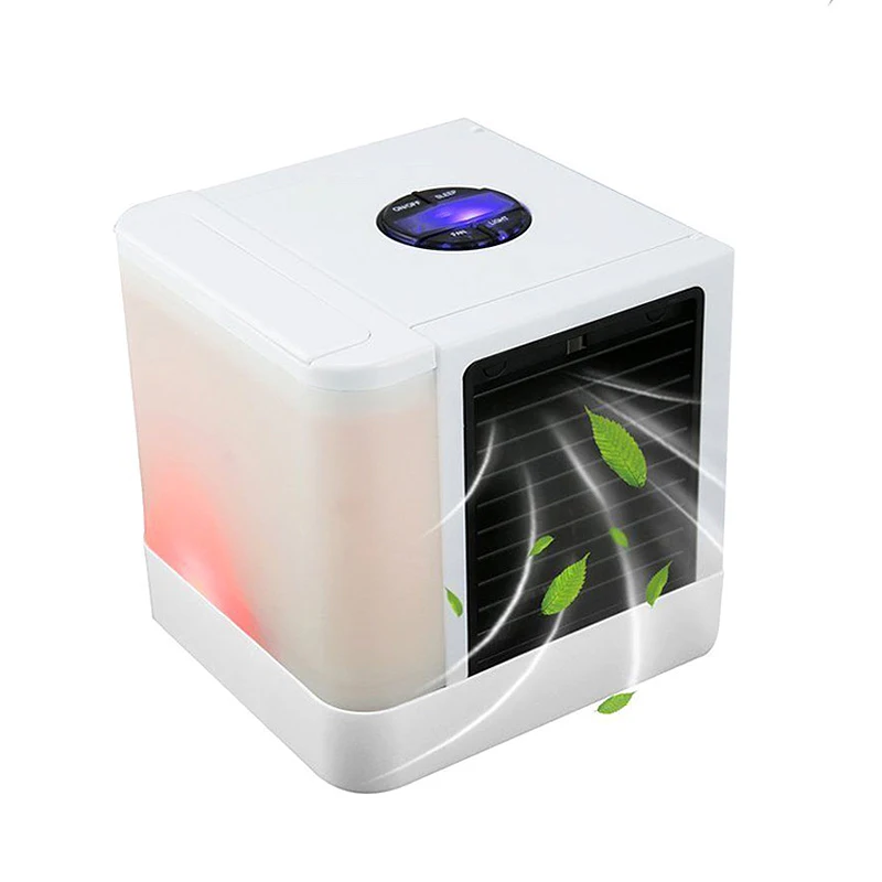 

Portable Air Conditioner Fan LED Light Air Conditioning Mini Fan Home Air Conditioning Humidifier USB Solar Air Cooler Purifier