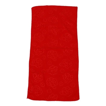 

Red Chinese Style Pyrographic Cotton Bath Towel Bathroom Wedding Gift