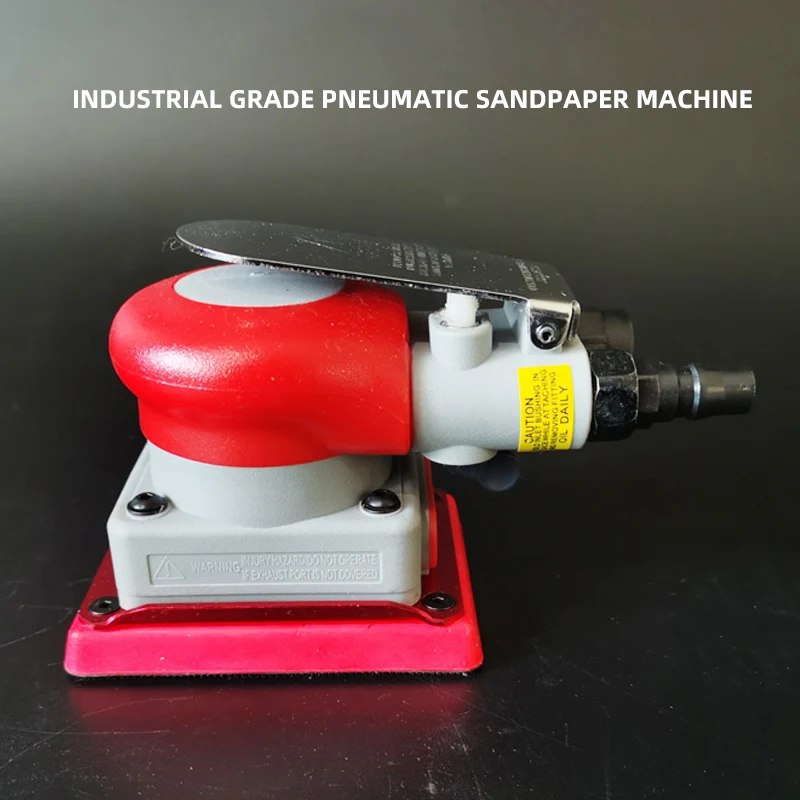 ATPRO Grinding Paint Surface Sanding Square Pneumatic Grind Machine Polishing 75/100mm Pad Sandpaper Car Red Tools Cushion
