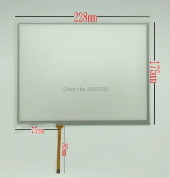 

10.4 inch resistive touch screen 4-wire resistive touch screen glass industry industrial control touch screen 228X175MM