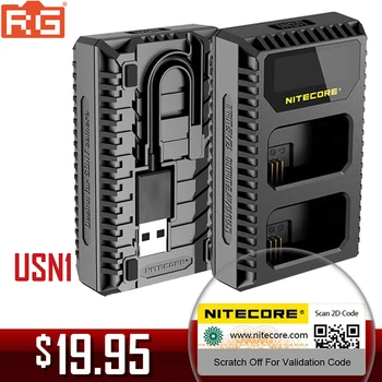 

Nitecore USN1 Digital Dual Slot Travel Camera Charger For Sony NP-FW50 Batteries, Compatible With a6500 a7 a7II a7R a7R2 a7s