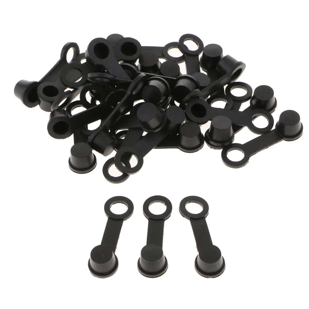 60x Brake Bleeder Screw Cap Grease Zerk Fitting Cap Rubber Dust Cover Keeper