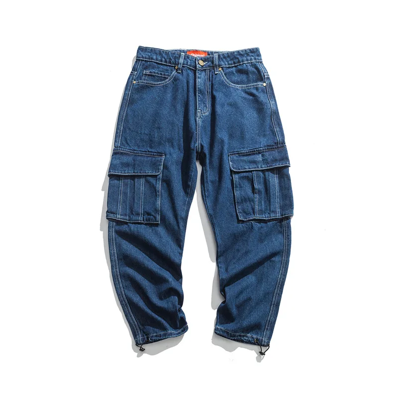 

Vertical Ze Produced National Trends Origional Autumn And Winter Pressure Cable Workwear Jeans Men'S Wear Japanese-style Loose-F