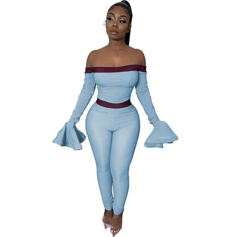 off the shoulder bodycon jumpsuit