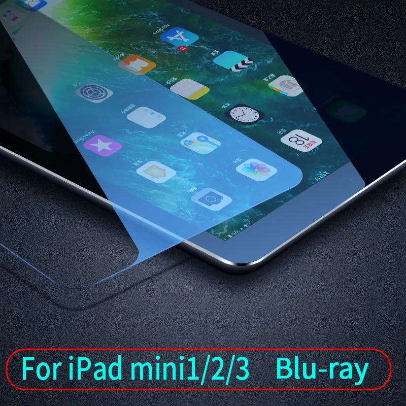 blue-mini123 9H Защита экрана для iPad Mini 1 2 3 4 5 Закаленное стекло для iPad Air3 Pro 10,5 Защита экрана для iPad Air 2 Air1 Pro 9,7 - Цвет: blue-mini123