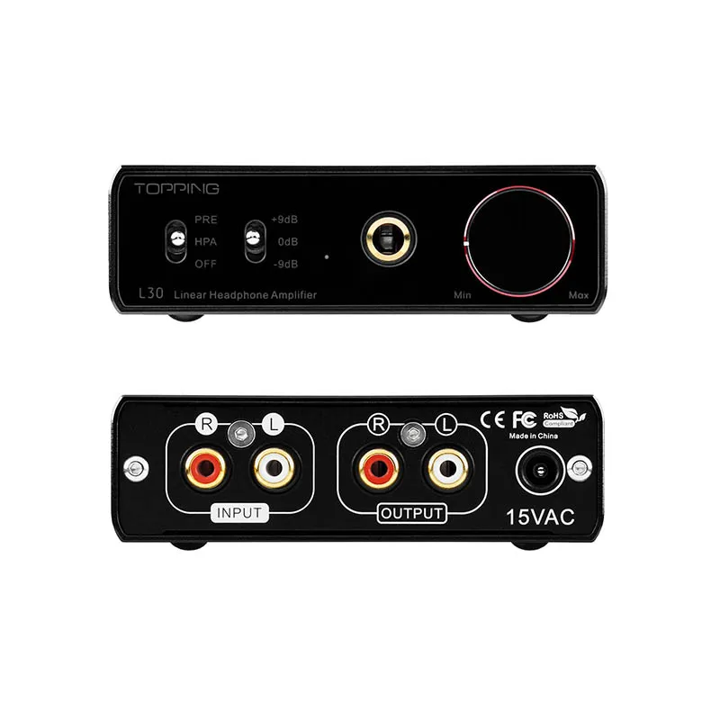 TOPPING L30 Amp 6.35MM NFCA 3 Step Gain Settings