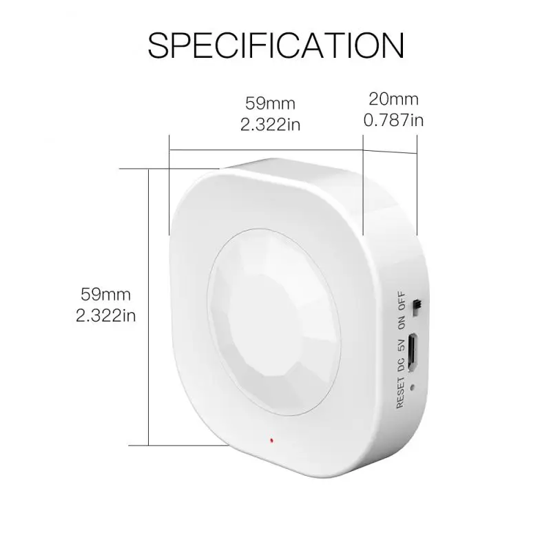 Tuya smart life wifi инфракрасный датчик безопасности PIR детектор движения поддержка в