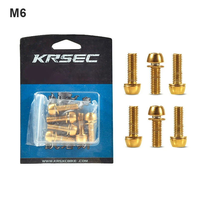 KRSCT MTB руля винты 6 шт./в упаковке M5/M6* 18 мм болты гайка подшипник
