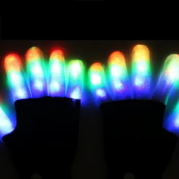 

Dance Occasion Led Colorful Luminous Performance Gloves Adult Models Children'S Colorful Gloves Creative Gloves