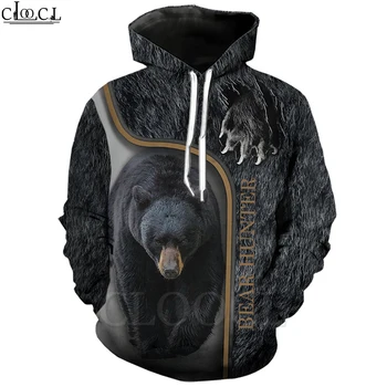 

Animal Bear Hunting 3D All Over Printed Hoodie 3D Print Russian Big Black Bear Sweatshirt Men Women T Shirt Fashion Zipper Coat