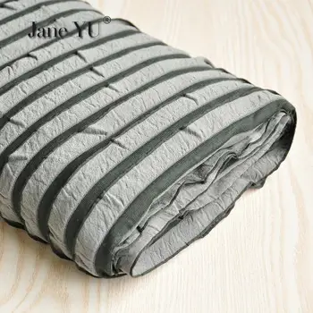 

Grey Fungus Three-dimensional Stripe Knitted Fabric Diy Hand-made Top Dress Sub Clothing Fabric