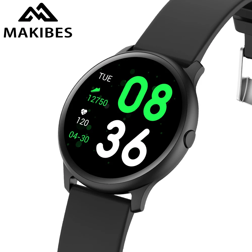Смарт часы Makibes S11 с пульсометром многоязычные IP68 водонепроницаемые мужские