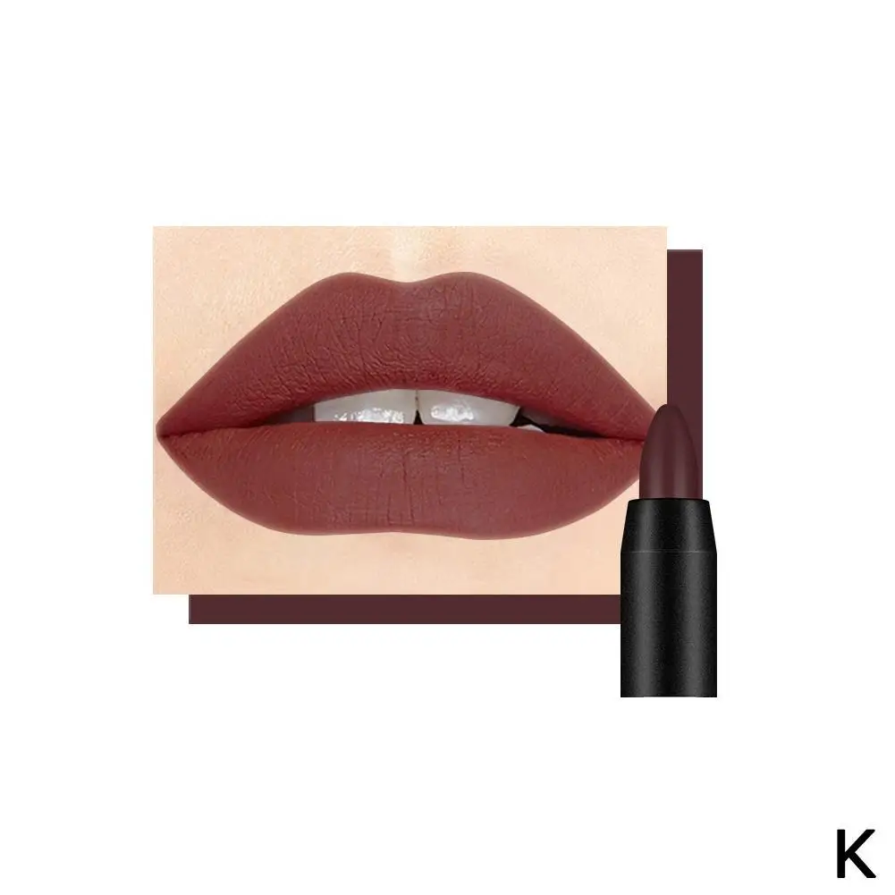 19Color Sexy Kiss Proof Matte Lipstick Longlasting Makeup Pen Lipsticks Lip I2E9 Give Your Lips A Long Lasting Color - Цвет: as the picture 11