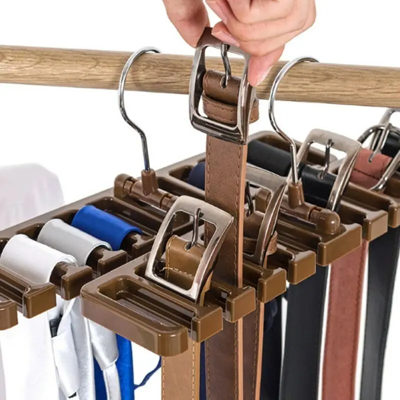 

Rotating Storage Rack Tops Belt Space Saver Cabinet Wardrobe Scarf Holder Organizer Hanger