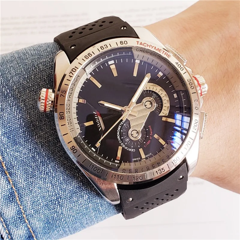AAA часы Мужские автоматические механические резиновый ремешок Джеймс Бонд 007 стиль цвет стол классические часы