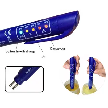 

Professional Brake Fluid Tester Car Brake Oil Test Pen Accurate Oil Check Pen Auto Maintenance Tool With LED Indicate Light