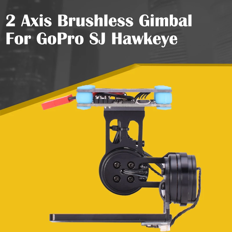 2-осевой бесщеточный карданный мини Сверхлегкий стабилизатор для GoPro SJ Hawkeye Cheerson