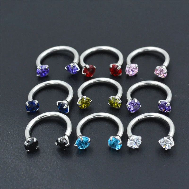 Fashion 1pc Lovely Piercing Septo Nose Lip Ear Septum Cartilage Captive Hoop Ring Jewelry | Украшения и аксессуары