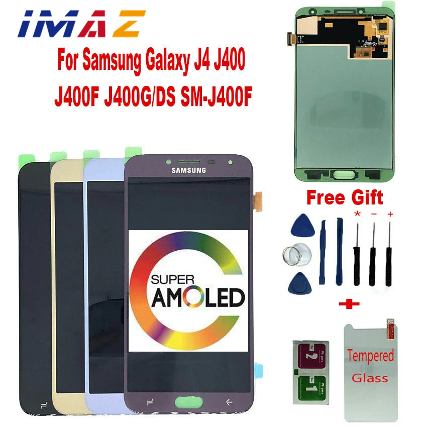 

IMAZ 5.5" AMOLED For Samsung Galaxy J4 2018 J400 J400F J400H J400P J400M J400G Display Touch Screen Digitizer Replacement parts