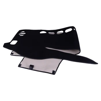 

DWCX Black Felt Fabric Car Dashboard Non-Slip Sun Dash Mat Pad Cover Fit for Toyota Highlander 2017 2018 2019