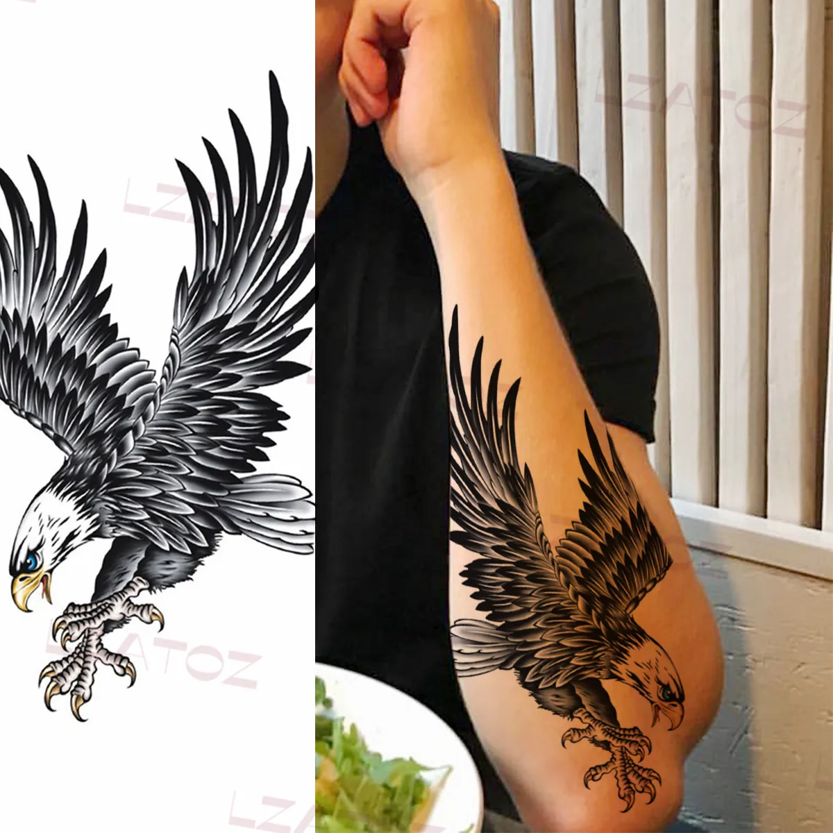 African Fish Eagle done by Sammy Lou at 57th door tattoo studio. Mychett UK  : r/tattoos