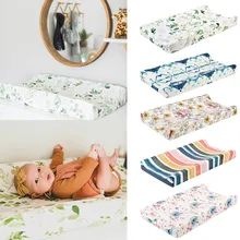 Baby Nursery Diaper Changing Pad Cover Changing Mat Cover Flowers printing Washable Changing Table Cover Baby Care Accessories
