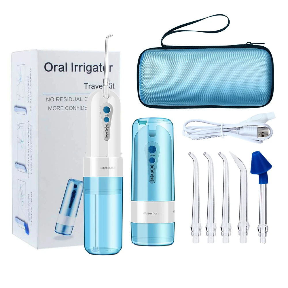 IDestone-irrigador Oral portátil para Limpieza de dientes, hilo Dental recargable por USB, IPX7