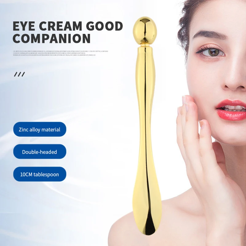 Alloy Metal Cosmetic Spatulas Facial Mask Spoon Eye Cream Mixing Spatula Scoop Anti Wrinkle Massage Sticks Makeup Tools | Красота и