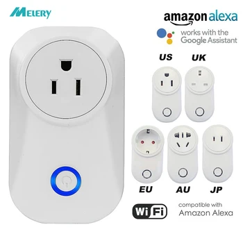 

WiFI Smart Plug US Power Socket Wireless Wall Outlets Voice Remote Tuya App Control Homekit work with Alexa Google Home IFTTT