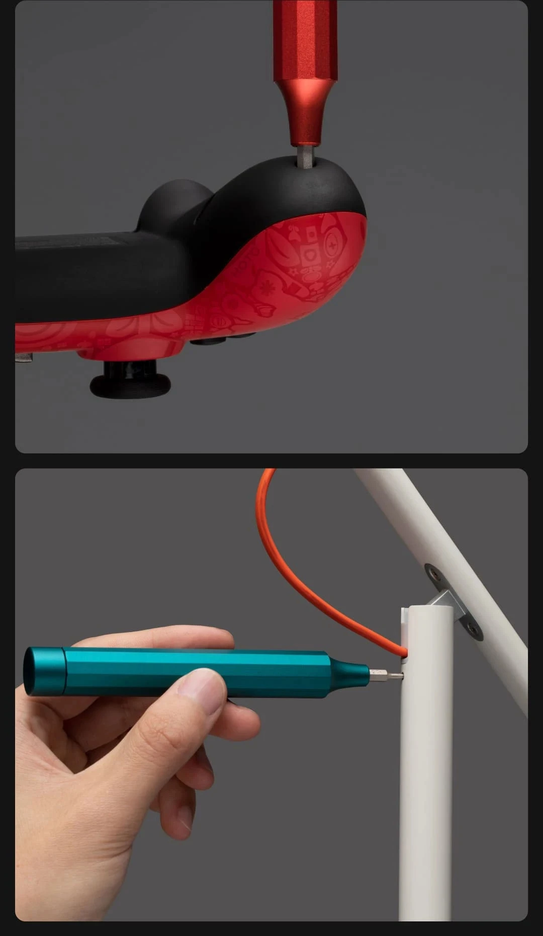 HOTO Multi-purpose Precision Screwdriver Aluminum Alloy Magnetic Bits 24 in 1 Mini Portable Multi-functional Screw Driver Set