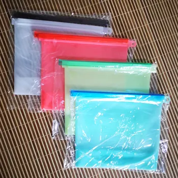 

Silicone Food Storage Containers Set Fresh Bowl Cup Bag Reusable Stand Up Zips Shut Bag Fruit Vegetable Cup With Seal Organizer