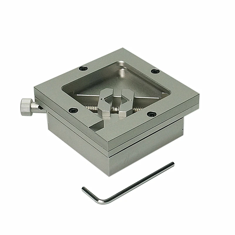 

80MM 90MM Silver BGA Reballing Station Stencils Template Holder Fixture Jig for PCB Chip Soldering Rework Repair