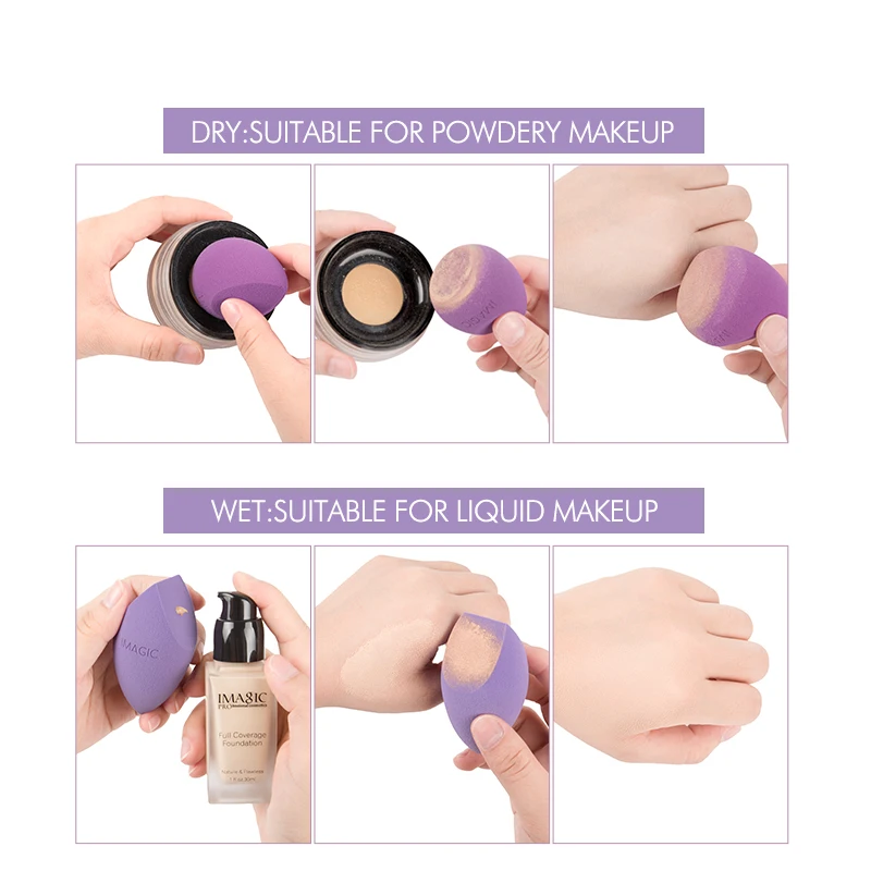 IMAGIC Cosmetic Puff Powder Makeup Sponge Smooth Women's Makeup Foundation Sponge Beauty Make Up Tools Water Drop Blending Shape